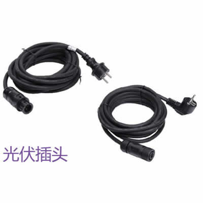 光伏插头H07RN-F 3×1.5mm²太阳能逆变器防水连接线
