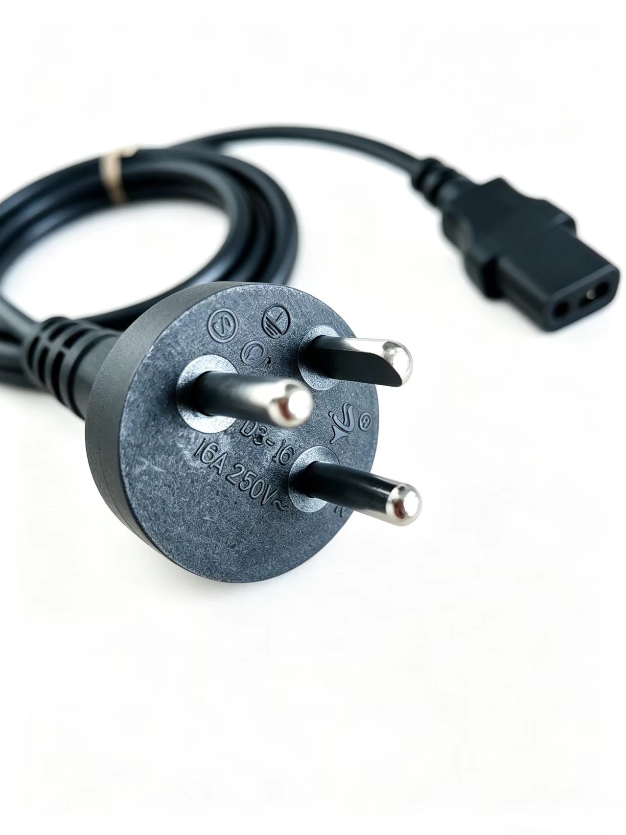 D3-16/JT-ST3丹麦DEMKO认证三芯电源线 16A 250V
